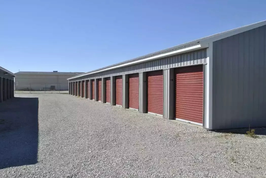 Drive up units at Portland Storage Units on Wayne Street.