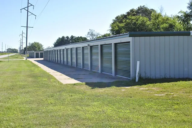 Outdoor storage units in Bryant.