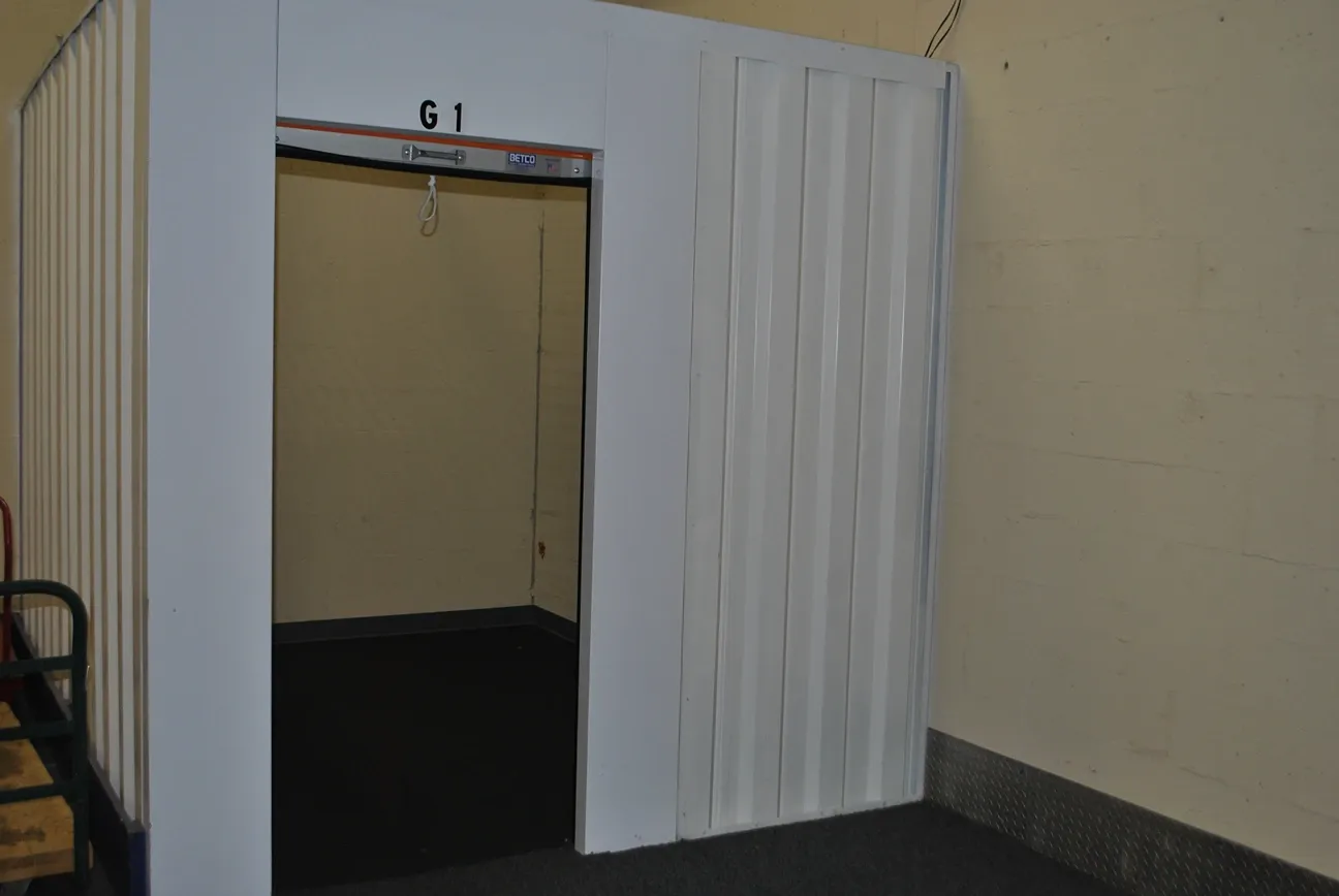 Roll up small storage unit.