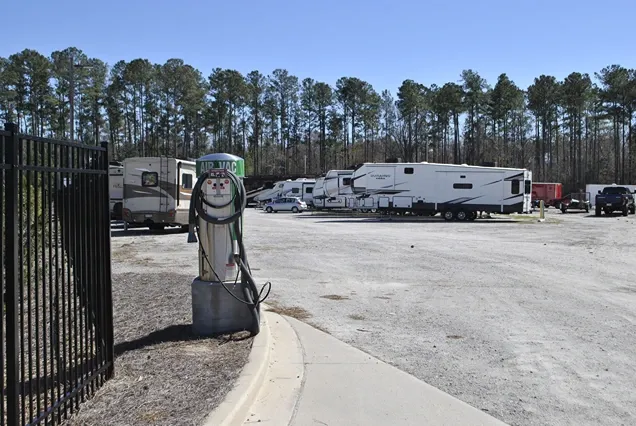 Parking spaces near air vacuum.