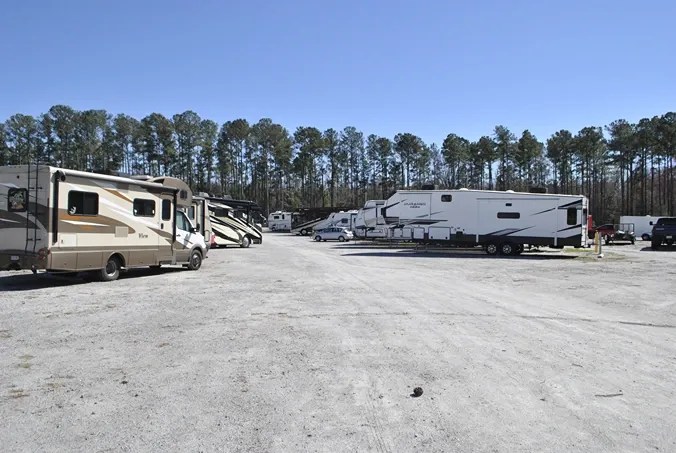 Gravel rv parking spaces.