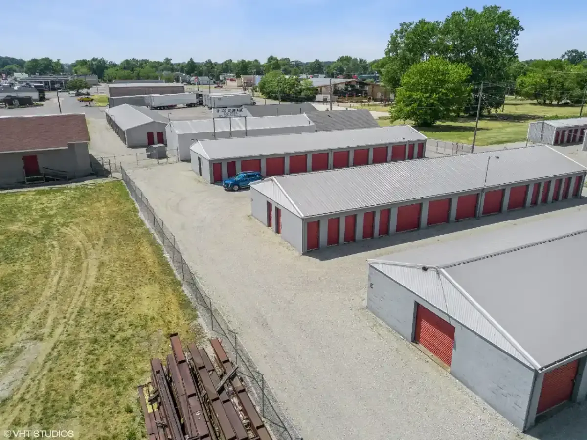 Aerial view of the Portland Storage Units - E. Pearl Street facility.