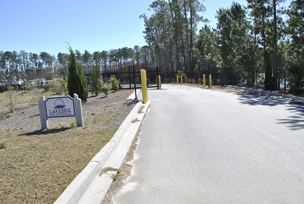 Lakeside gated entrance.