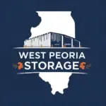 West Peoria Storage Logo storage unit on Illinois outline 