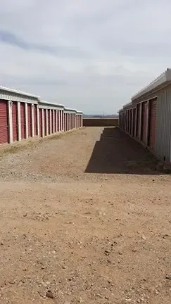 Bisbee storage units aisle.