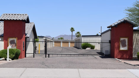 Apache Junction baseline front gate.