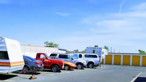 Apache Trail car parking storage.