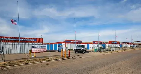 entrance at all american storage in lubbock tx