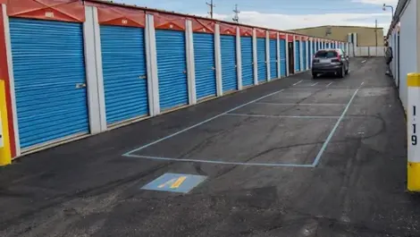 drive up storage with parking spaces all american storage in lubbock tx
